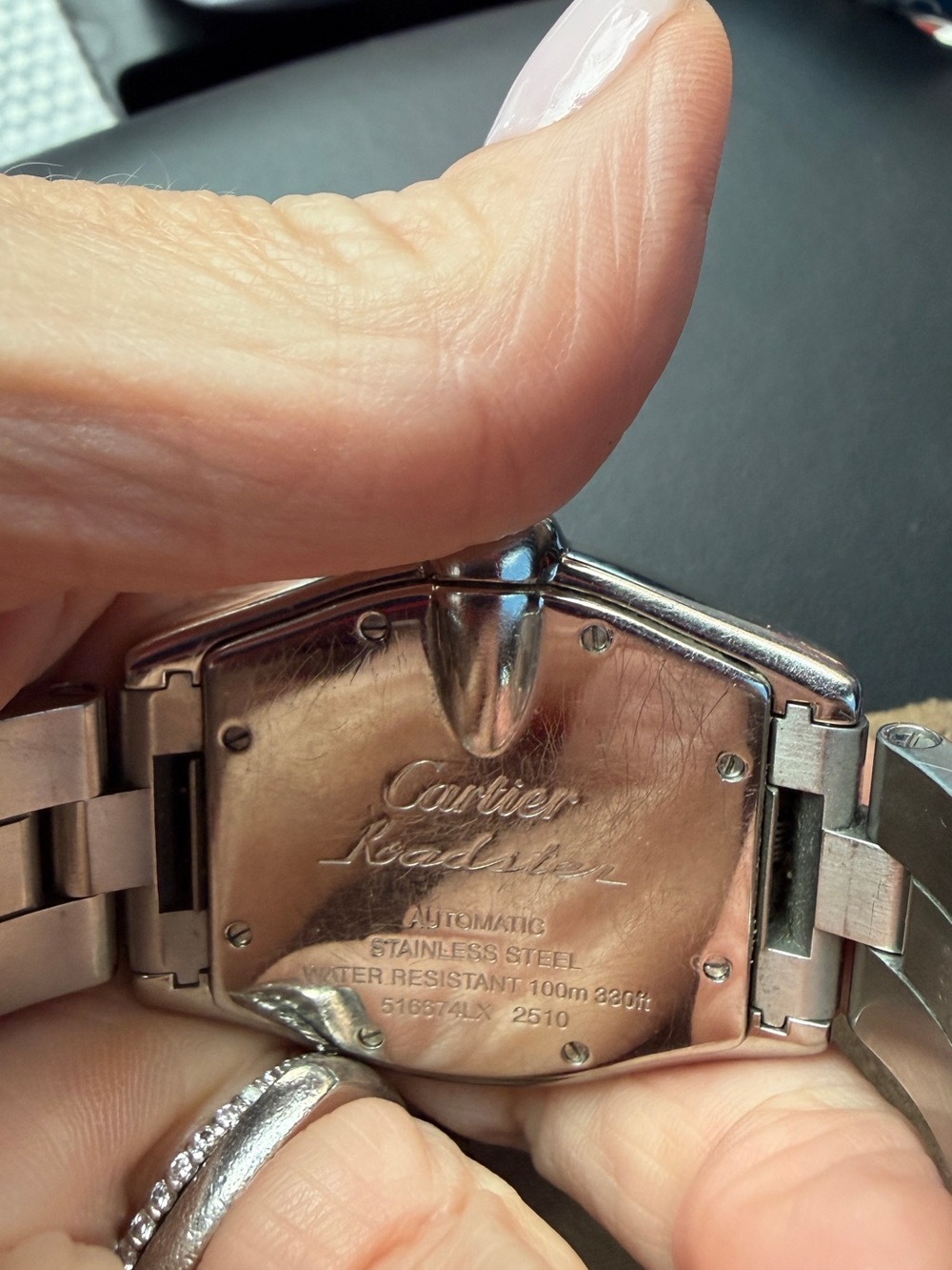 Cartier Silver Tone Diamond Bezel Women's Automatic Watch - Picture 9 of 9